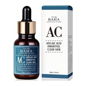 Cos De Baha Acne Clearing Serum (Azelaic Acid Hinokitiol Clear Skin) – 30ml