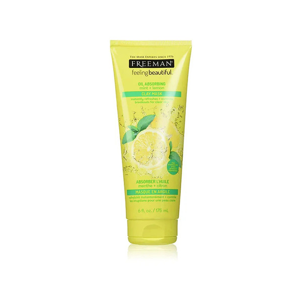Freeman Oil Absorbing Mint And Lemon Clay Mask – 175ml