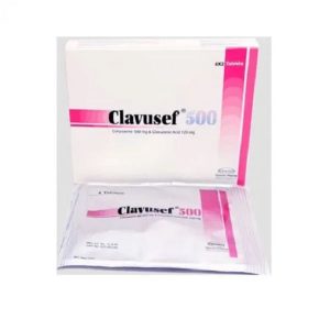 Clavusef 500mg+125mg
